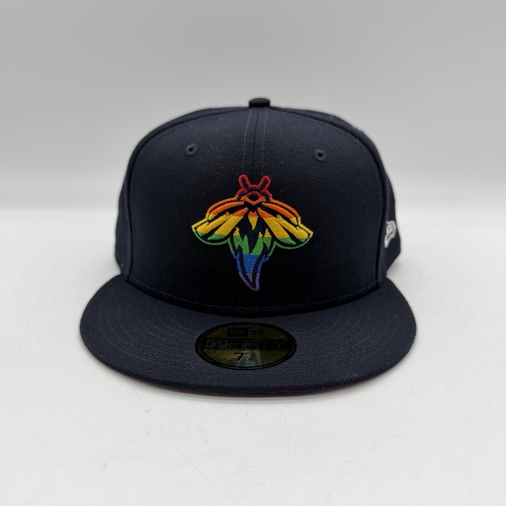 New Era 59Fifty 7 3/4 Columbia Fireflies LGBTQ Pride Cap On Field Fitted Hat